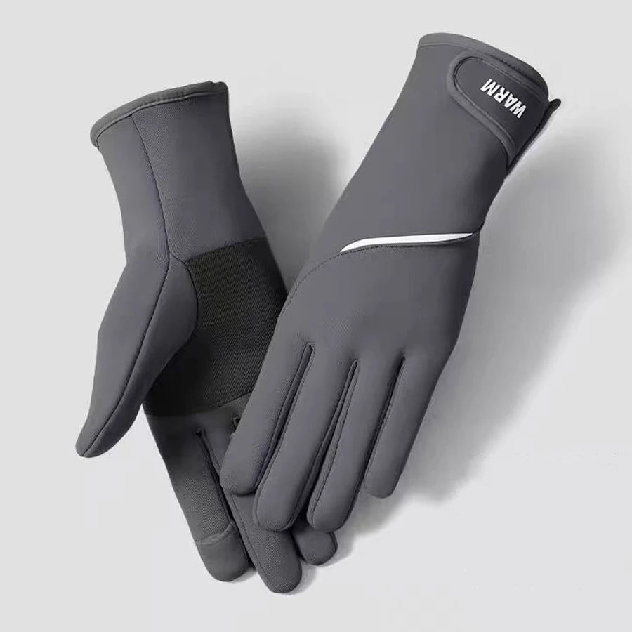 Winter Women's Thermal Gloves Touchscreen Compatible Fleece Lined Full Finger Waterproof Hand Warmer Mitten for Bike Cycling