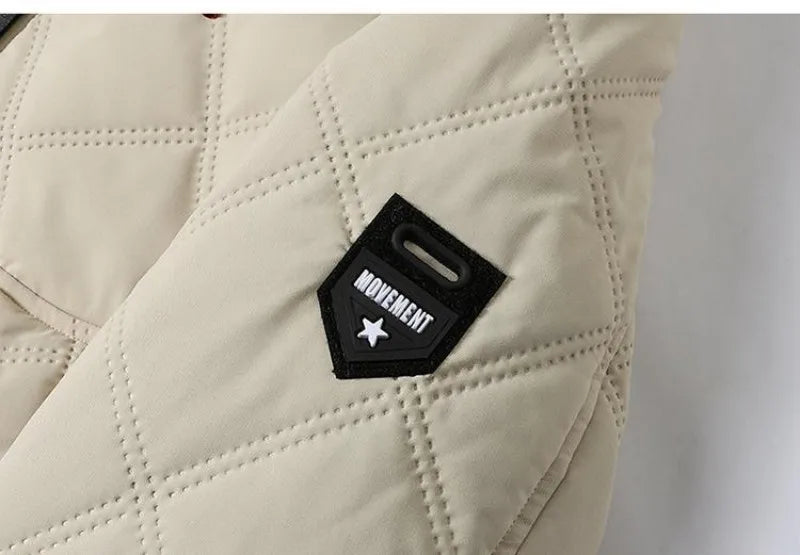Winter Man Fleece Outdoor Casual Jacket Man Hooded Outwear Warm Jacket Man Multi Pocket Thicken Jacket Male Run Work Safari Coat