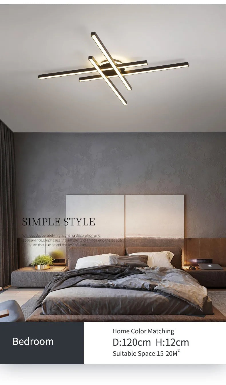 2025 new ceiling lamp Nordic modern LED lamp living room dining room bedroom lights ceiling chandelier