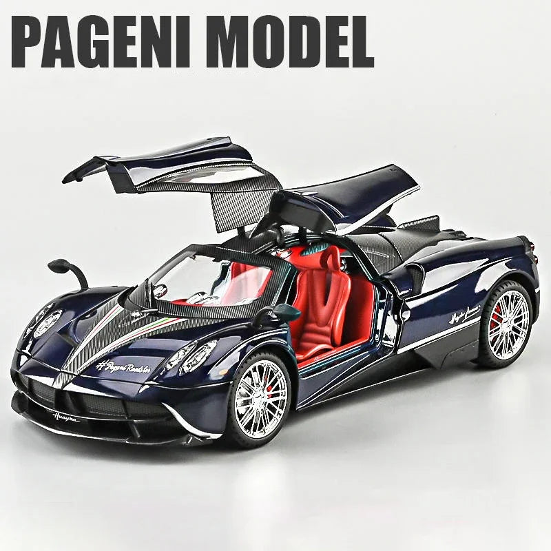 1:18 Pagani Huayra Dinastia Supercar Alloy Diecasts & Toy Vehicles Metal Toy Car Model Sound and light Collection Kids Toy G96