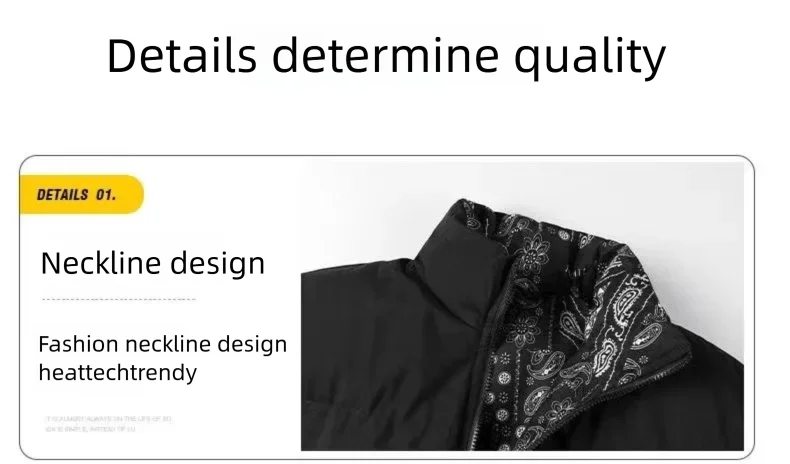 Double-Sided Wear Thickened Cotton Jacket for Men Women Stand Collar Warm Casual Loose Fit Winter Couple Windproof Bread Jacket
