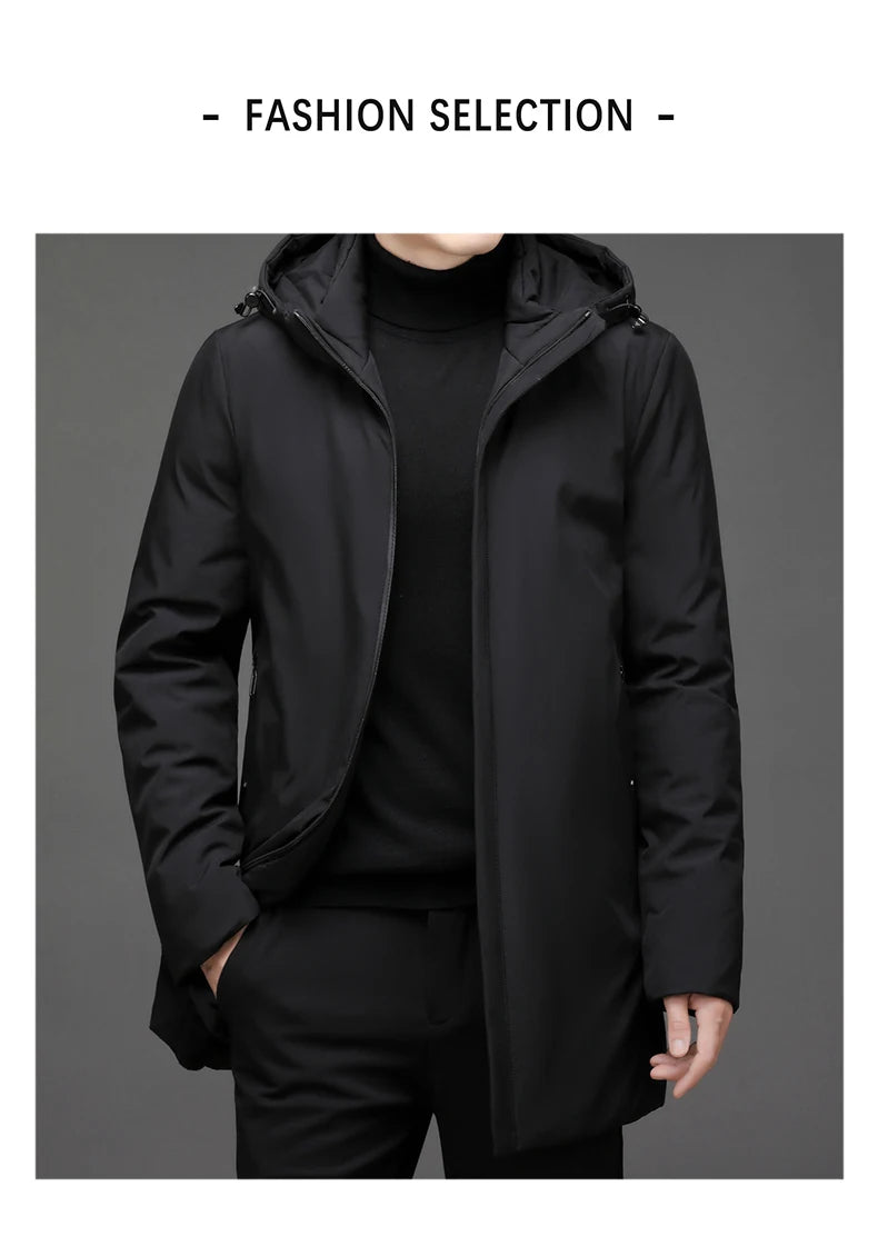 Men 2025 Winter Cotton-padded Coat Version of Japanese Down Padded Jacket Autumn Hooded Cotton-padded Jacket Men
