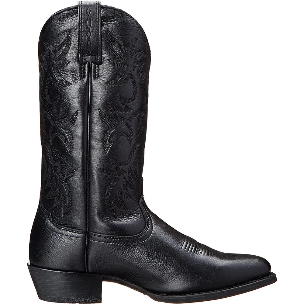 Men Women Mid-calf Boots Handmade Retro Western Cowboy Boots Leisure Casual Loafers Sneakers Riding Shoes Zapatos Hombres unisex