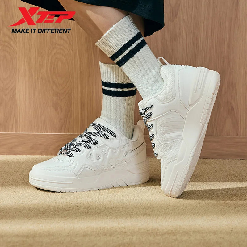 Xtep Oubao Sports Shoes For Women 2024 Winter Rebound Running Shoes Trendy Retro Cushion Sneakers 976418330004