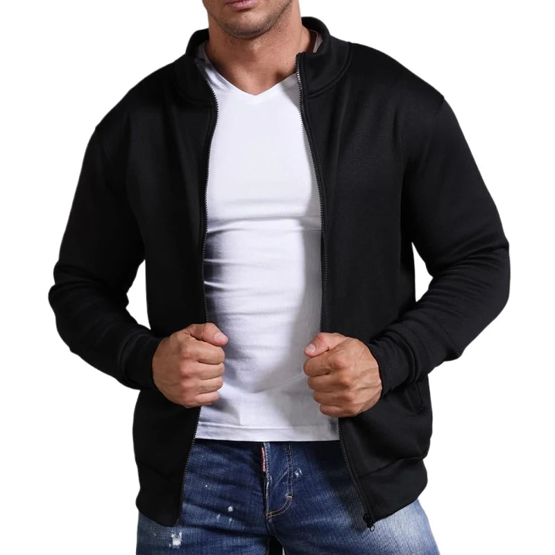 Animal Game Men's Long Sleeve Jacket Man Without Zip Coats Outdoor Sport Lightweight Sweatshirts Streetwear Slim Fit Cardigan