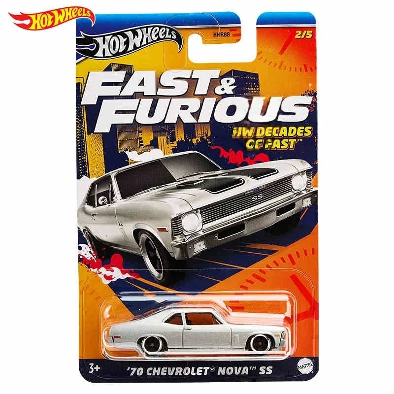 In Stock Hot Wheels Fast And Furious Series 5pcs Cast Vehicle Premium Collectible Model Cars New Unopened In Stock