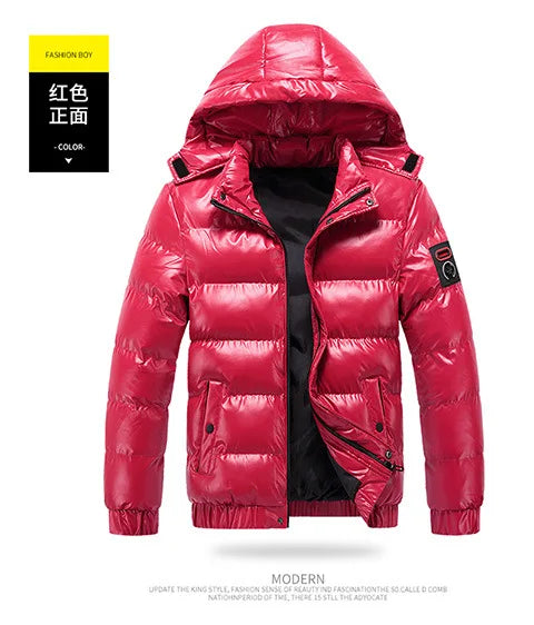 Winter Men's Jackets Fashion Men Cotton Warm Parkas Down Hoodies Coats Casual Outdwear Thermal Jackets Mens Clothing