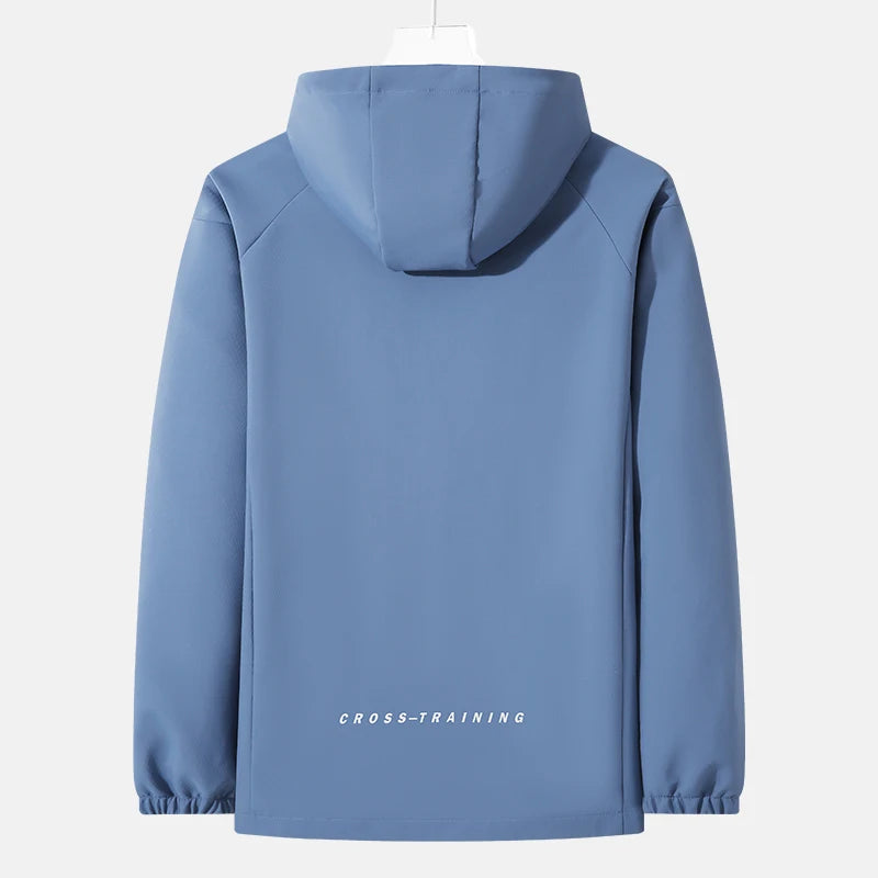 Reflective Hiking Jacket Waterproof Outdoor Men Windbreaker Windproof Camping Fishing Hooded Women Jackets Unisex's Outdoor Coat