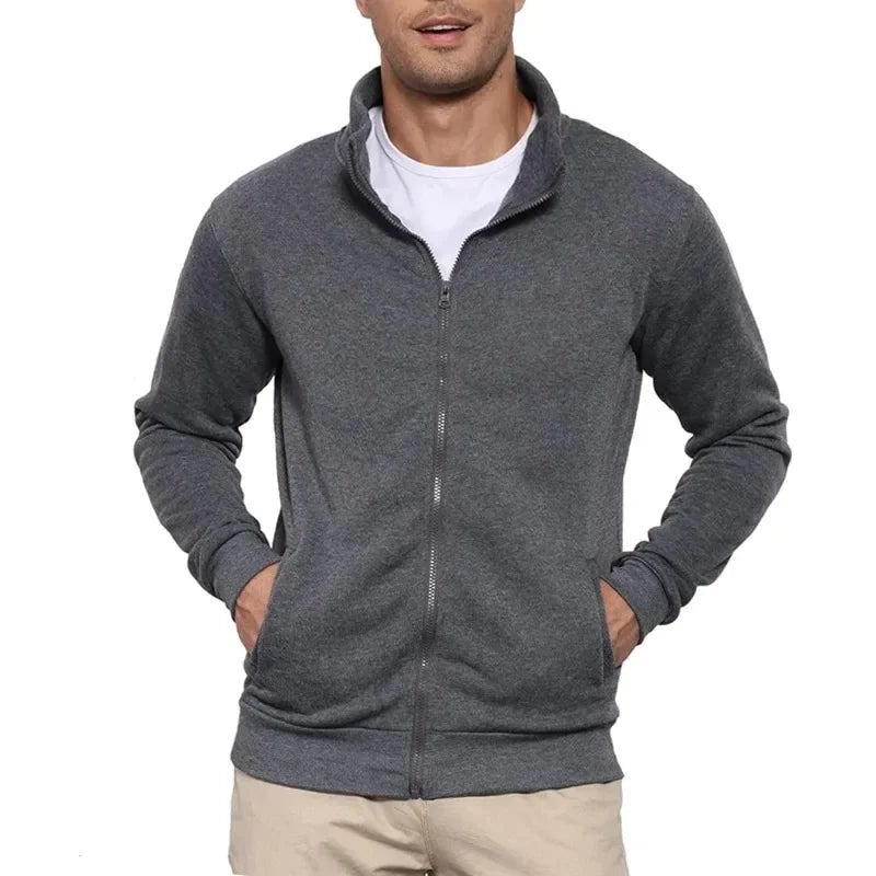 Animal Game Men's Long Sleeve Jacket Man Without Zip Coats Outdoor Sport Lightweight Sweatshirts Streetwear Slim Fit Cardigan