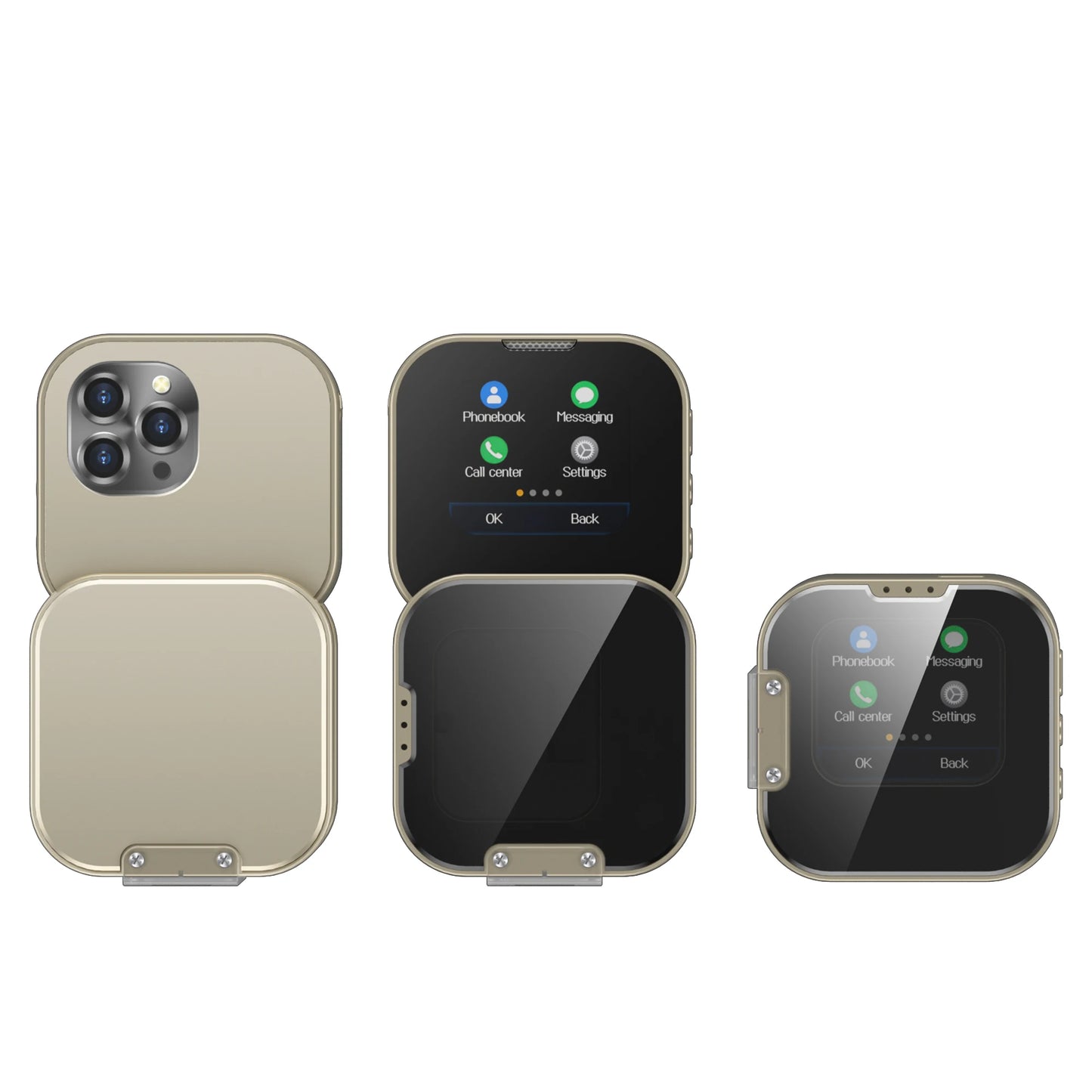 SERVO i19 Rotate Mini Mobile Phone 1.69" Touch Screen 2 SIM Standby Bluetooth Dialer Magic Voice FM Radio 2G GSM Small Cellphone