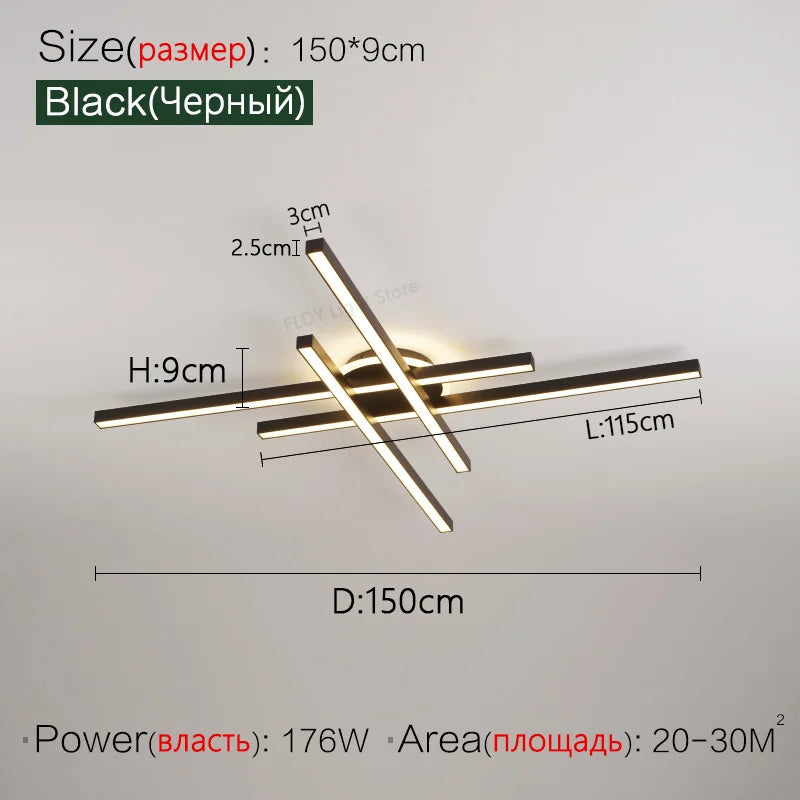 2025 new ceiling lamp Nordic modern LED lamp living room dining room bedroom lights ceiling chandelier