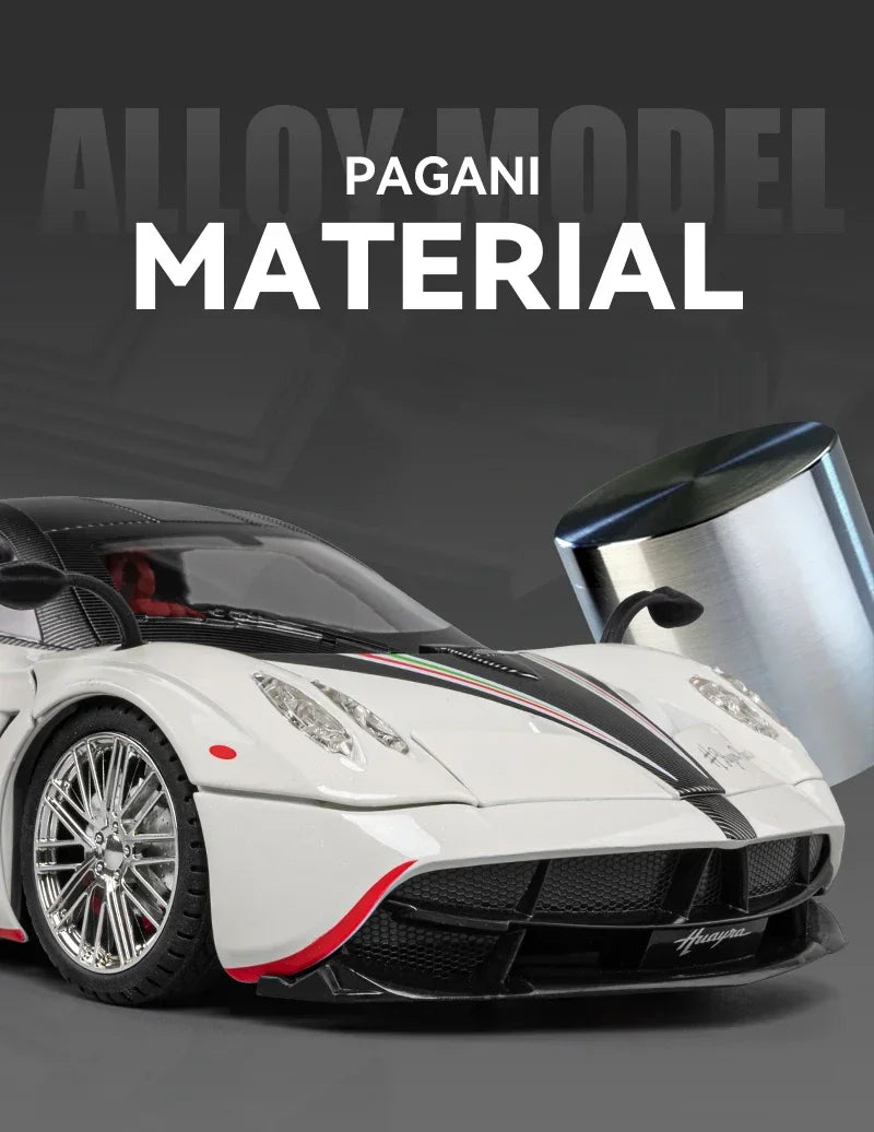 1:18 Pagani Huayra Dinastia Supercar Alloy Diecasts & Toy Vehicles Metal Toy Car Model Sound and light Collection Kids Toy G96
