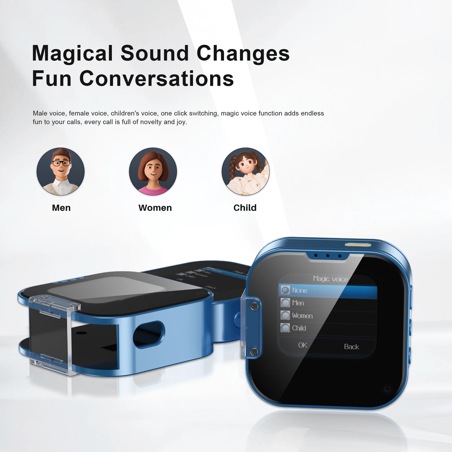 SERVO i19 Rotate Mini Mobile Phone 1.69" Touch Screen 2 SIM Standby Bluetooth Dialer Magic Voice FM Radio 2G GSM Small Cellphone