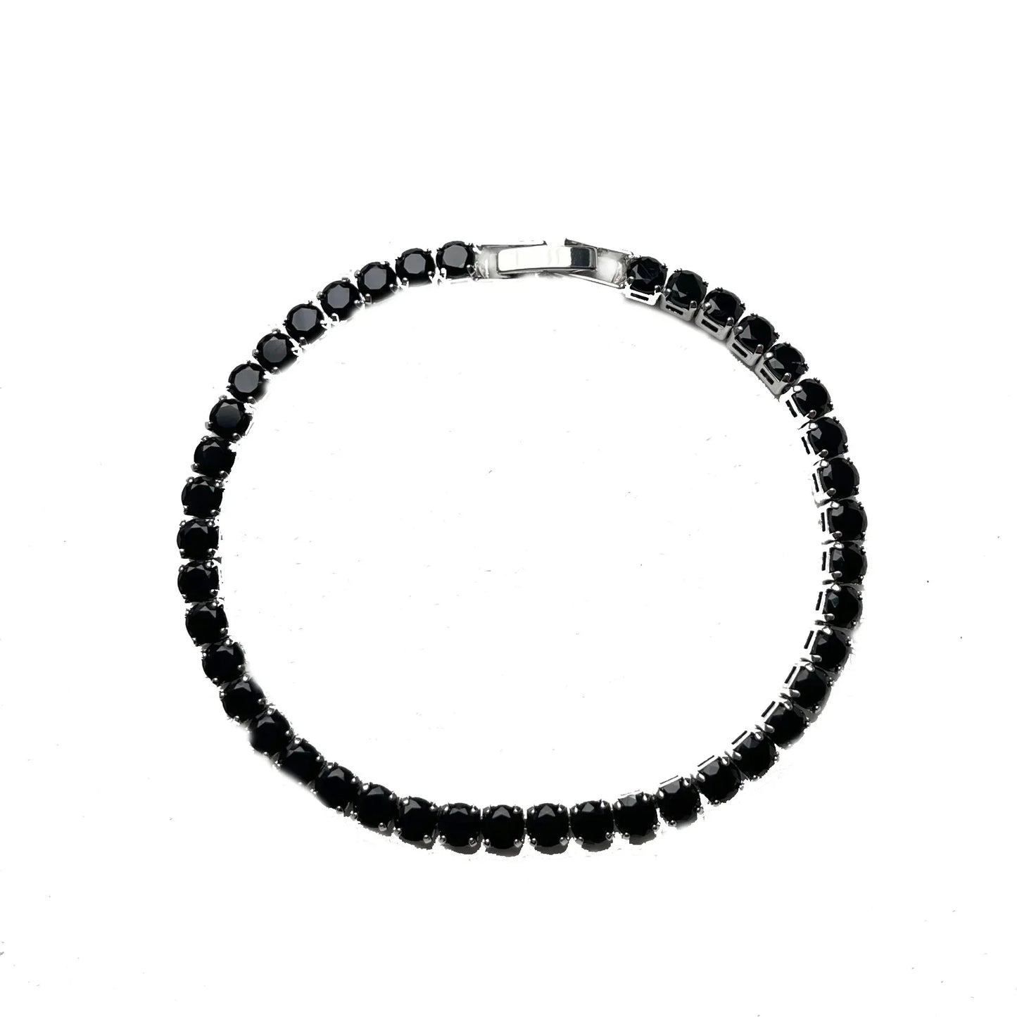 Luxury Hiphop Iced Out  4mm Cubic Zirconia Crystal Tennis Bracelets For Women Men Gold Color Silver Color Bracelet Chain Jewelry