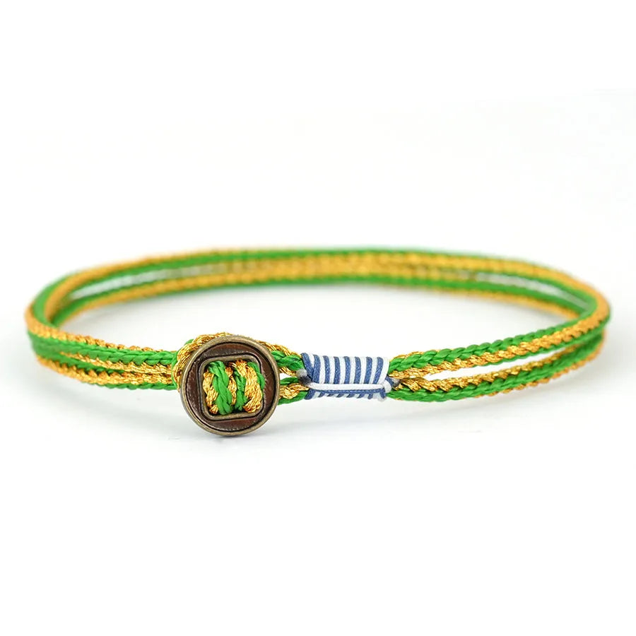 Noter Ethnic Rope Bracelet Man Grade A 3mm Thin String Charm Braslet Leisure Versatile Accessories Retro Lucky Thread Braclet