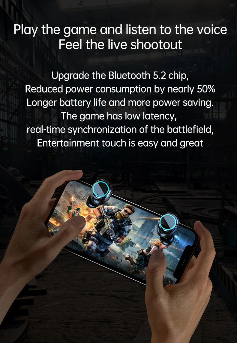 TWS M25 Bluetooth 5.3 Earphones Noise Canceling Earbuds Wireless Headphones HD Call Stereo Sports Headsets With Mic For Xiaomi