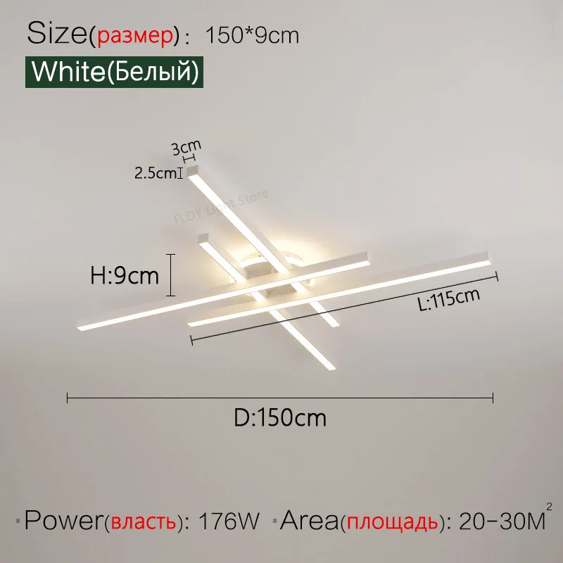 2025 new ceiling lamp Nordic modern LED lamp living room dining room bedroom lights ceiling chandelier