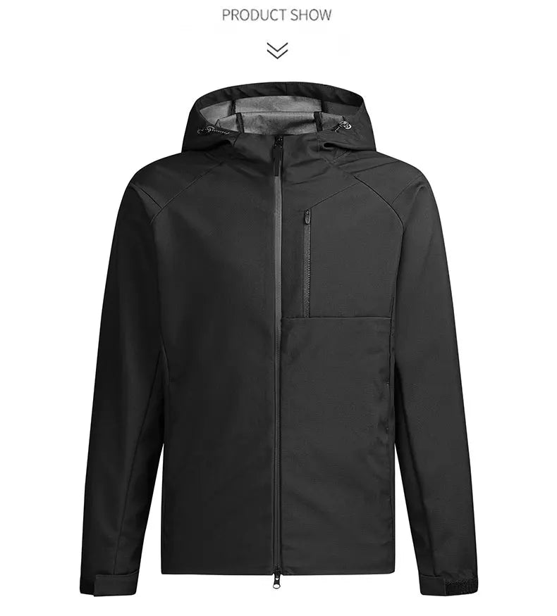 Reflective Hiking Jacket Waterproof Outdoor Men Windbreaker Windproof Camping Fishing Hooded Women Jackets Unisex's Outdoor Coat