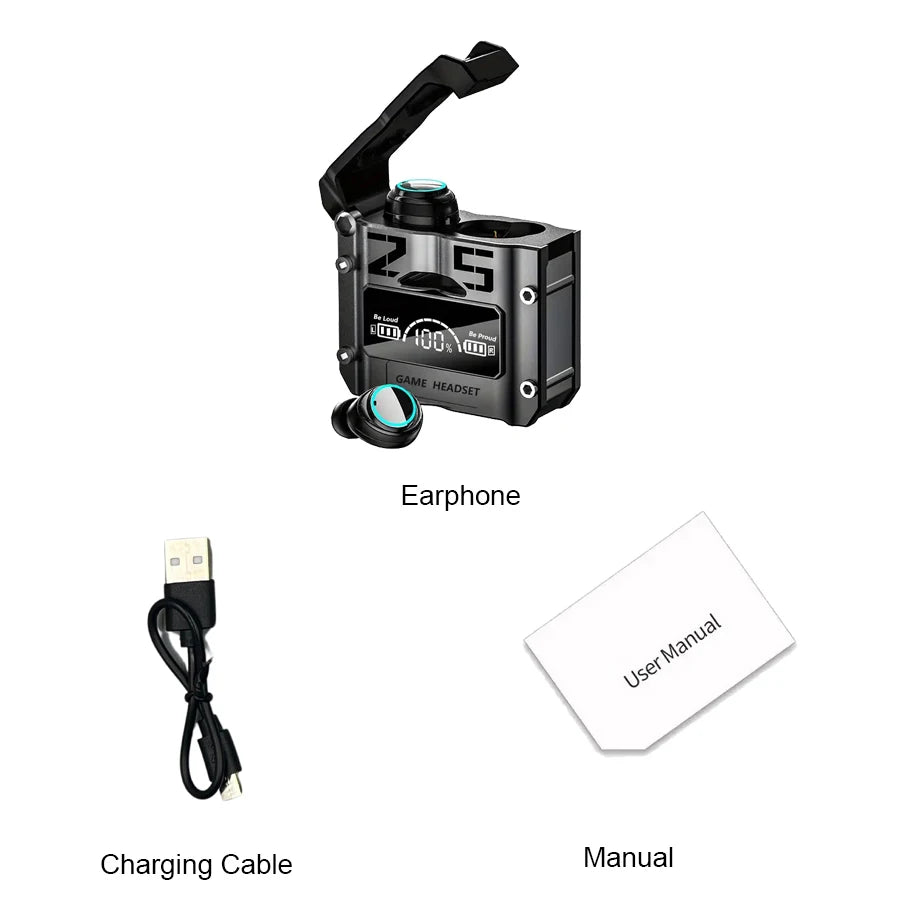 TWS M25 Bluetooth 5.3 Earphones Noise Canceling Earbuds Wireless Headphones HD Call Stereo Sports Headsets With Mic For Xiaomi