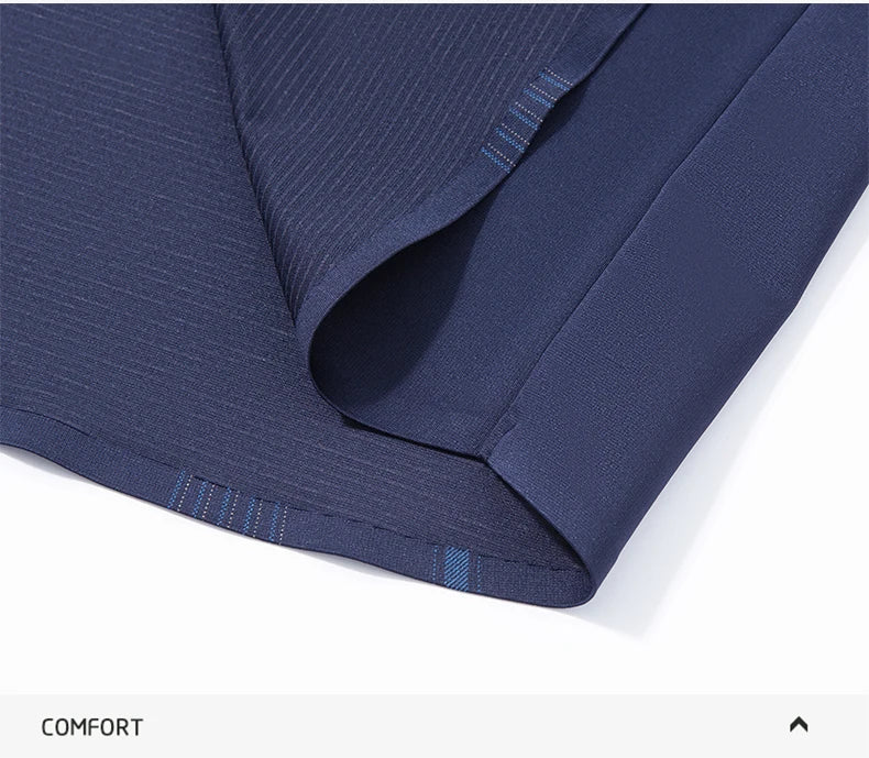 BROWON Formal Shirt Men 2025 Autumn New Long Sleeve Male Shirt Fashion Business Mulberry Silk Striped Shirts for Man Wear