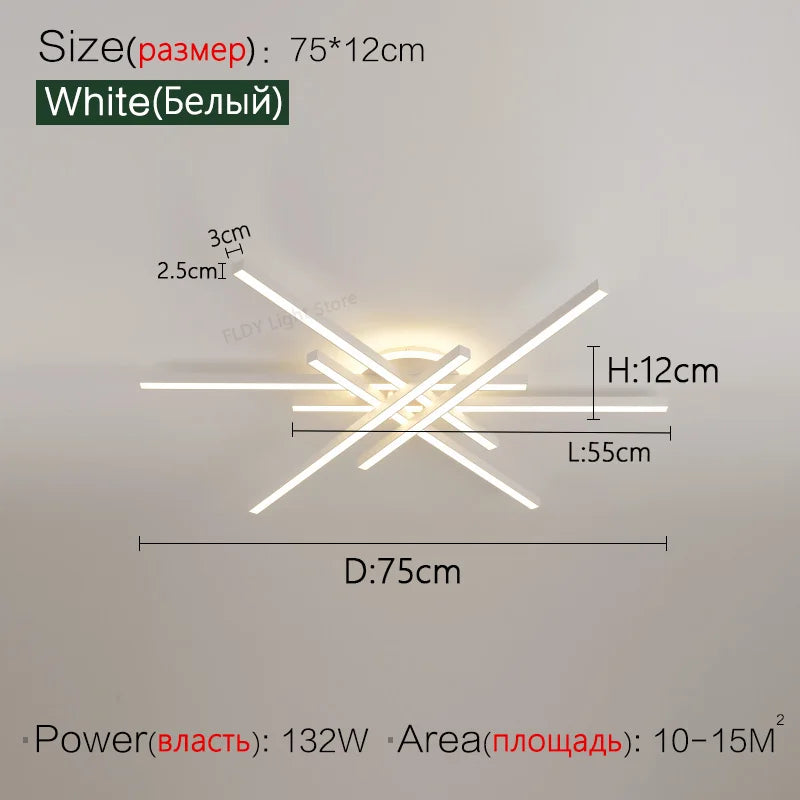 2025 new ceiling lamp Nordic modern LED lamp living room dining room bedroom lights ceiling chandelier