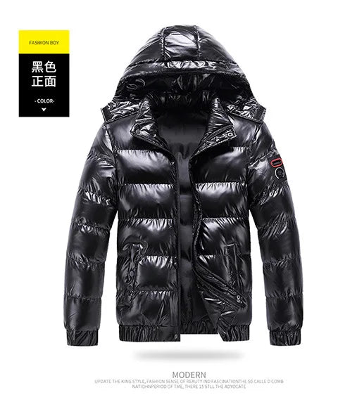 Winter Men's Jackets Fashion Men Cotton Warm Parkas Down Hoodies Coats Casual Outdwear Thermal Jackets Mens Clothing