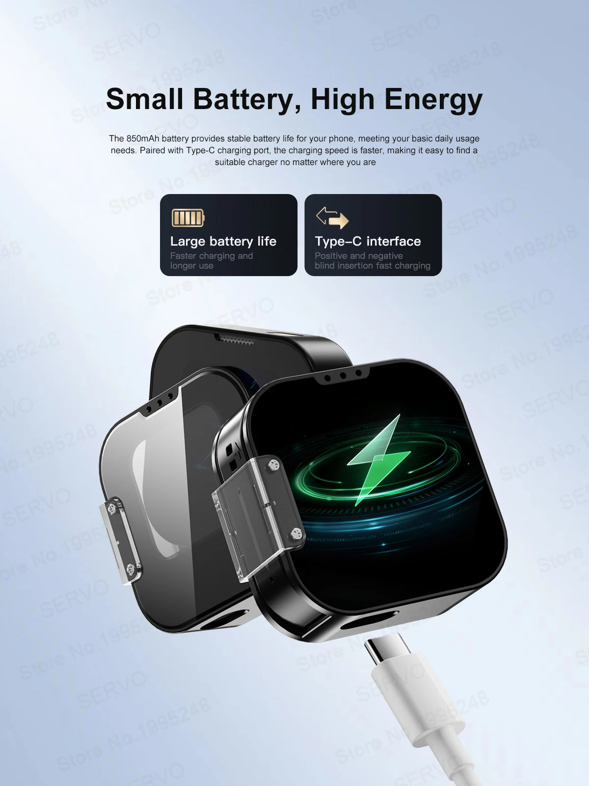 SERVO i19 Rotate Mini Mobile Phone 1.69" Touch Screen 2 SIM Standby Bluetooth Dialer Magic Voice FM Radio 2G GSM Small Cellphone