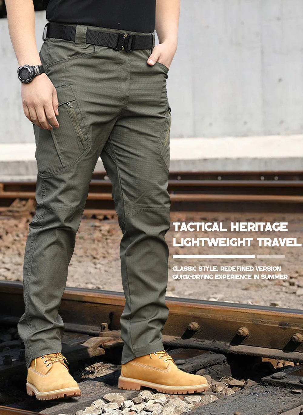 Tactical Work Pants Series New Men's IX9 Tactical Pants Multi-Pocket Large Capacity Training Pants Commuter Pants Wear-resistant
