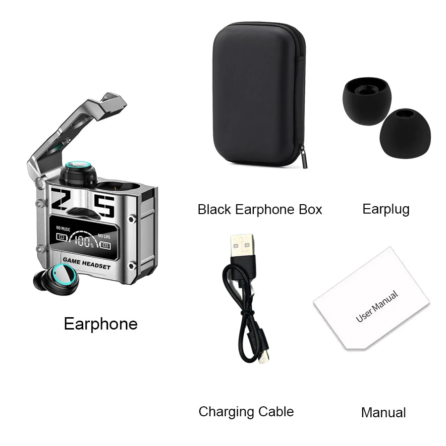 TWS M25 Bluetooth 5.3 Earphones Noise Canceling Earbuds Wireless Headphones HD Call Stereo Sports Headsets With Mic For Xiaomi