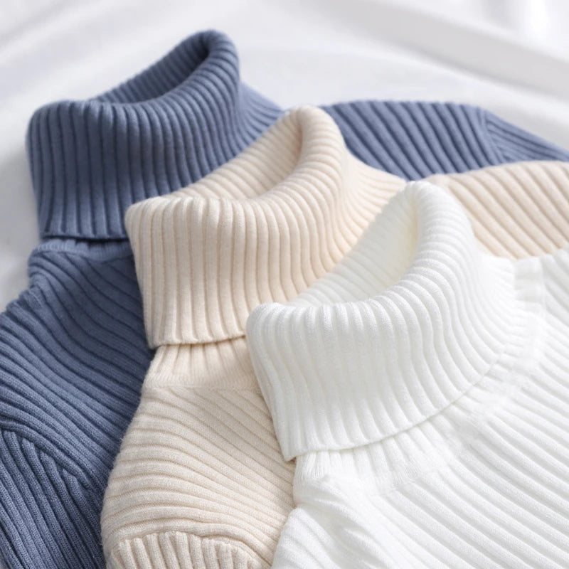 Women Fall Turtleneck Sweater Knitted Soft Pullovers Cashmere Jumpers Basic Soft Sweaters For Women 2025 Autumn Winter