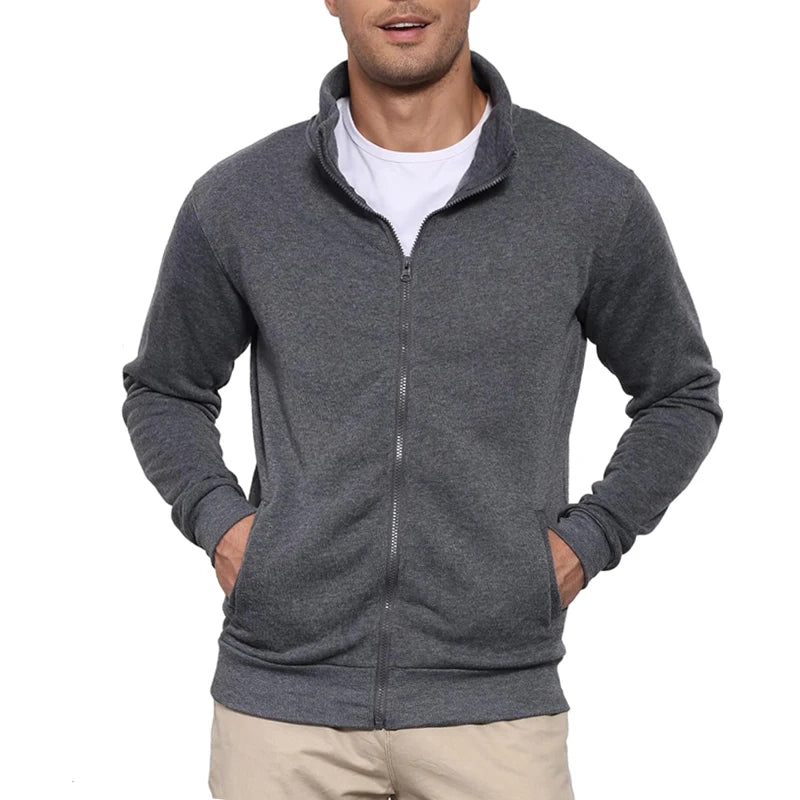 Animal Game Men's Long Sleeve Jacket Man Without Zip Coats Outdoor Sport Lightweight Sweatshirts Streetwear Slim Fit Cardigan