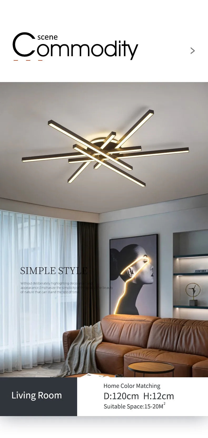 2025 new ceiling lamp Nordic modern LED lamp living room dining room bedroom lights ceiling chandelier
