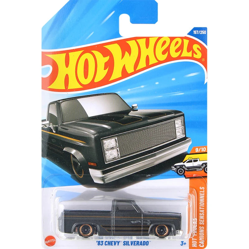 Hot Wheels C4982 2025-Q Case Alloy Cars,Ferrari SF90/F40/365 GTB4 Chevy Silverado,1:64 Diecast Model Collection toys for kids