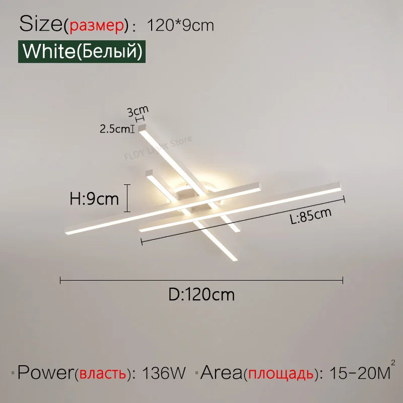 2025 new ceiling lamp Nordic modern LED lamp living room dining room bedroom lights ceiling chandelier