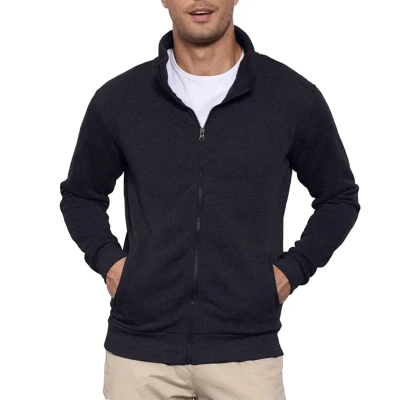 Animal Game Men's Long Sleeve Jacket Man Without Zip Coats Outdoor Sport Lightweight Sweatshirts Streetwear Slim Fit Cardigan