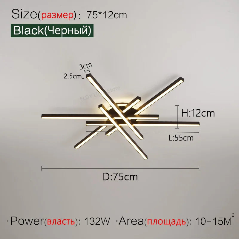 2025 new ceiling lamp Nordic modern LED lamp living room dining room bedroom lights ceiling chandelier