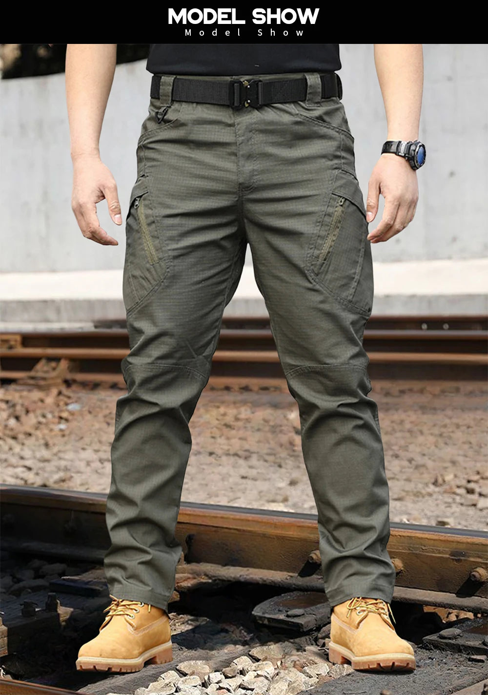 Tactical Work Pants Series New Men's IX9 Tactical Pants Multi-Pocket Large Capacity Training Pants Commuter Pants Wear-resistant