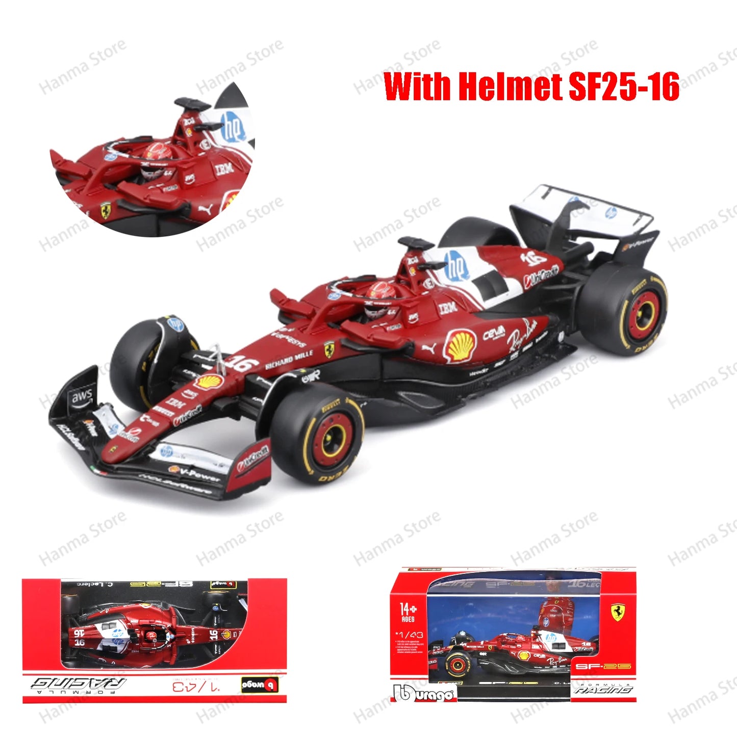 Bburago 1:43 F1 BWT Alpine Model With Helmet 2025 Alloy Miniature  Formula Racing Car Toy MCL39 W16 SF25 RB21 Japanese