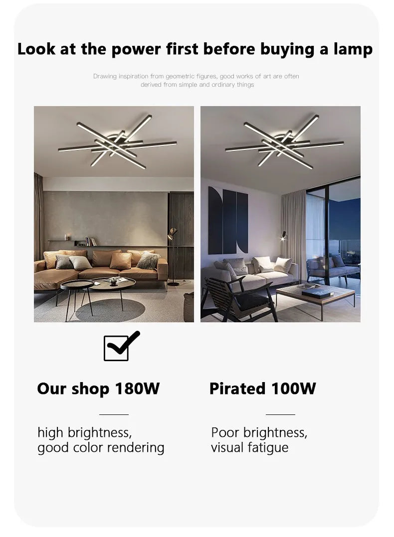 2025 new ceiling lamp Nordic modern LED lamp living room dining room bedroom lights ceiling chandelier