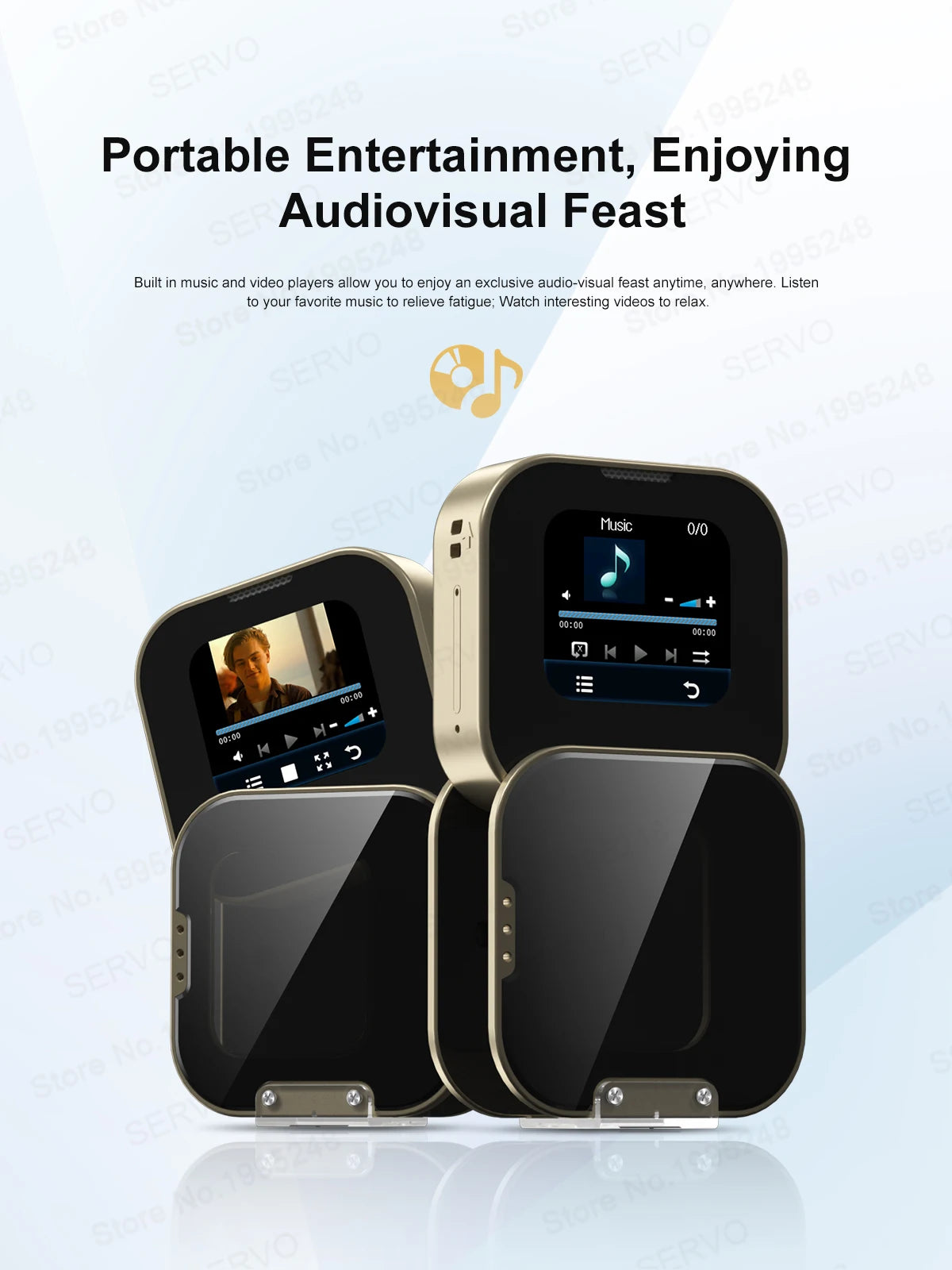 SERVO i19 Rotate Mini Mobile Phone 1.69" Touch Screen 2 SIM Standby Bluetooth Dialer Magic Voice FM Radio 2G GSM Small Cellphone
