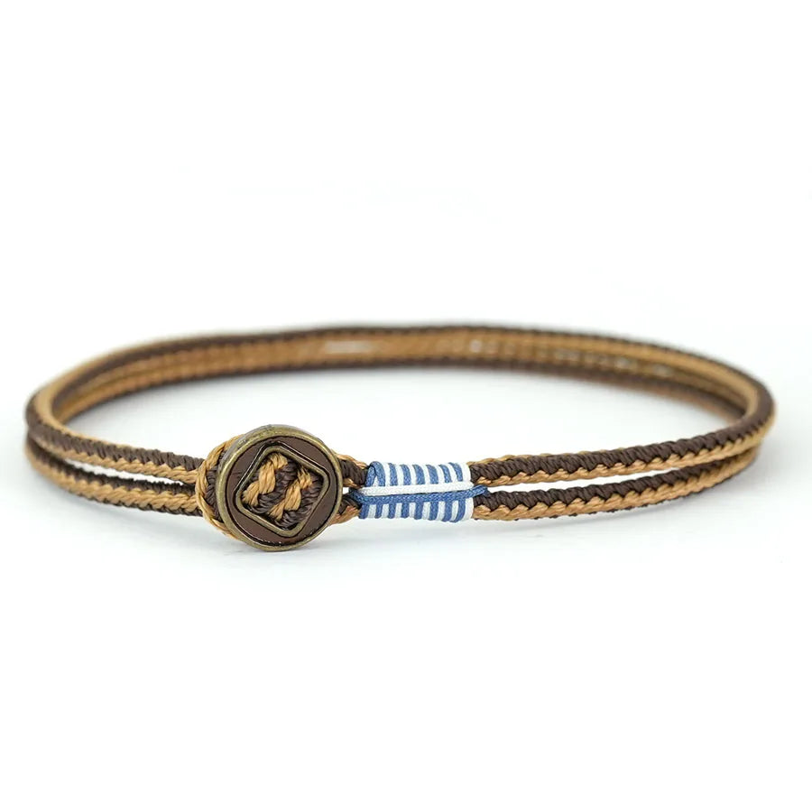 Noter Ethnic Rope Bracelet Man Grade A 3mm Thin String Charm Braslet Leisure Versatile Accessories Retro Lucky Thread Braclet