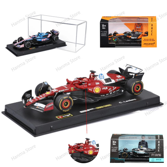Bburago 1:43 F1 BWT Alpine Model With Helmet 2025 Alloy Miniature  Formula Racing Car Toy MCL39 W16 SF25 RB21 Japanese