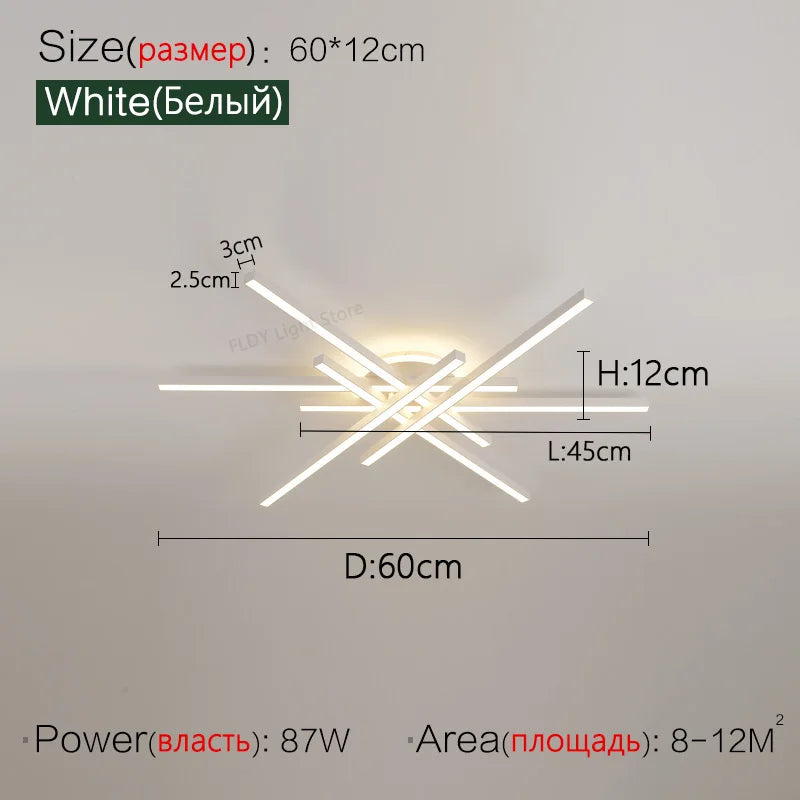 2025 new ceiling lamp Nordic modern LED lamp living room dining room bedroom lights ceiling chandelier