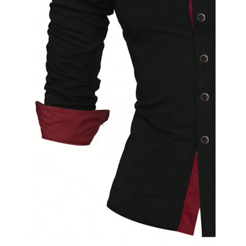 Men's Shirt Brand New Solid Color Long Sleeve Smart Casual Black Elastic Male Business Shirts